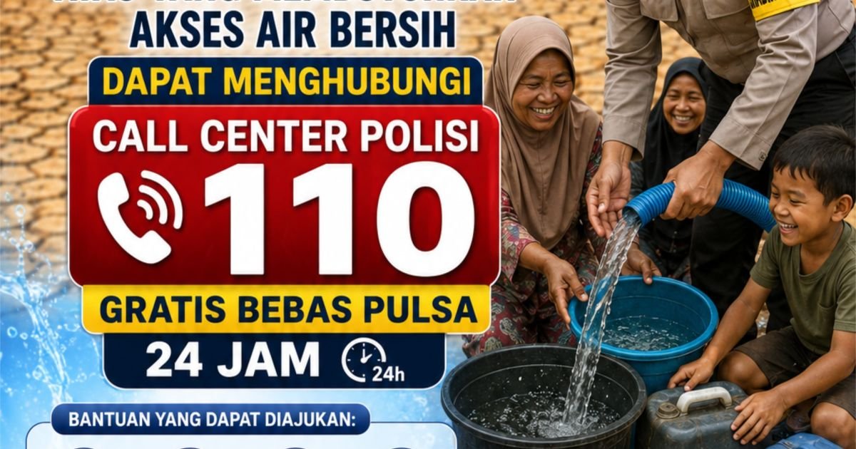 Hadapi Kemarau, Polda Banten Siapkan Layanan Bantuan Air Bersih Melalui 110