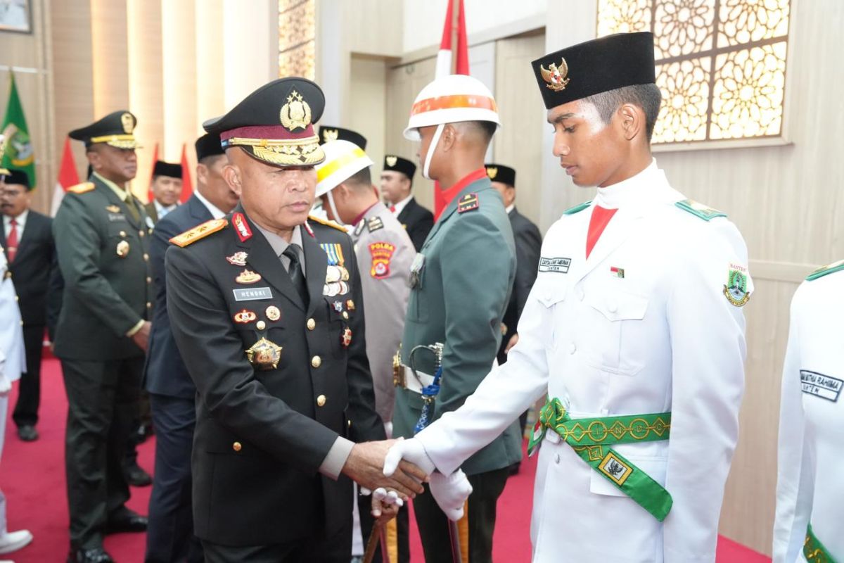 Kapolda Banten Hadiri Pengukuhan Paskibraka 2026: Jaga Disiplin dan Nasionalisme