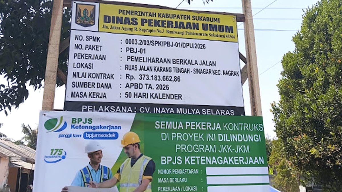Proyek Rp373 Juta Jalan Karang Tengah–Sinagar Dipastikan Sesuai Spesifikasi