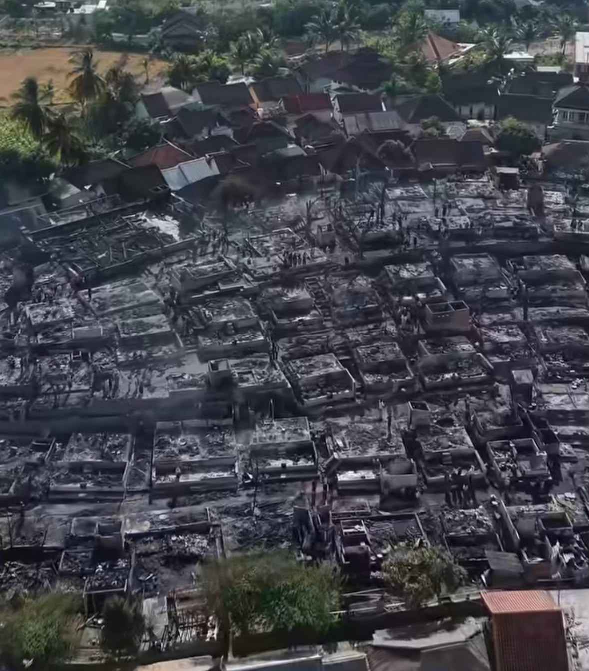 Kampung Adat Sade Ludes Terbakar, Ratusan Warga Terdampak