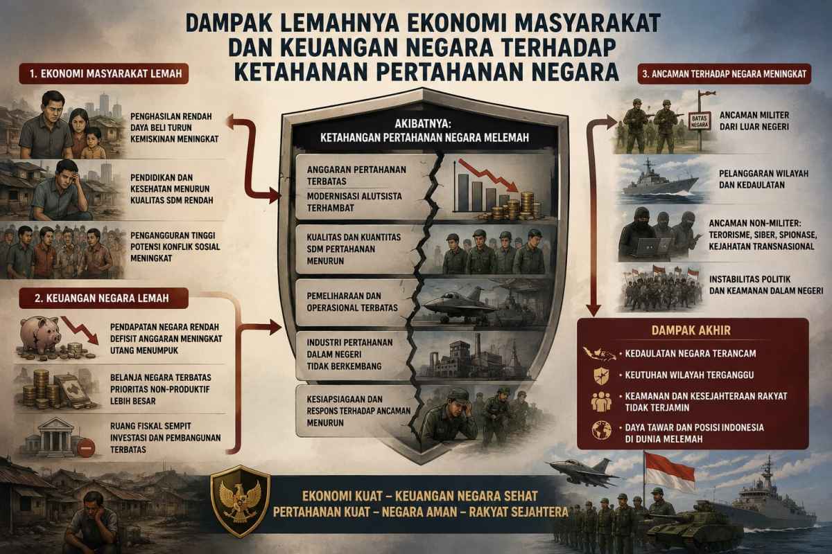 Ekonomi Loyo, Pertahanan Negara Terancam Lemah