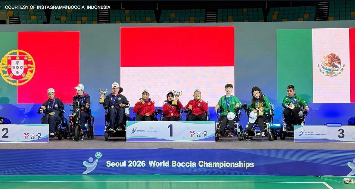 Debut Gemilang, Boccia Indonesia Juara Umum Kejuaraan Dunia di Seoul
