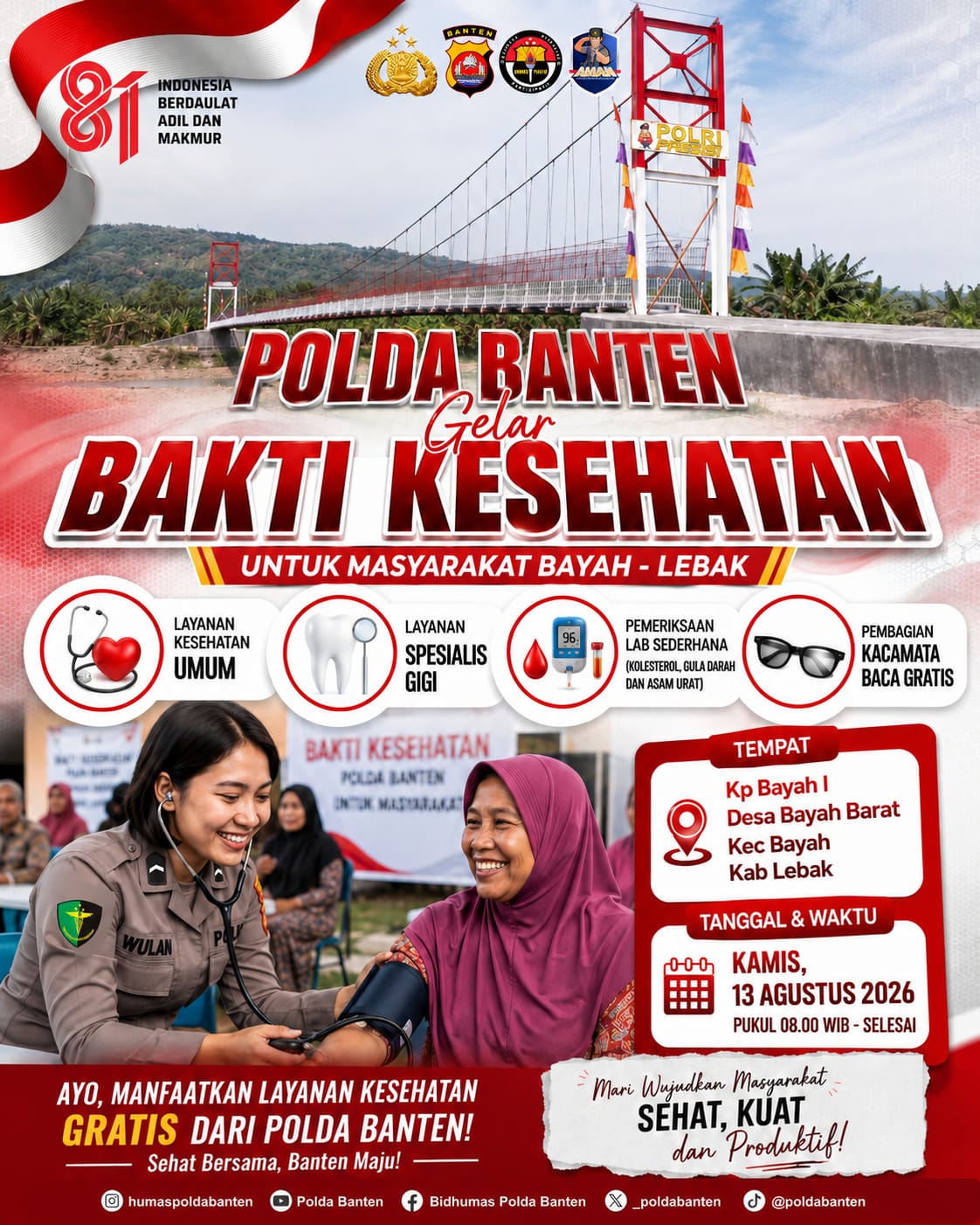 Bakti Kesehatan Polda Banten