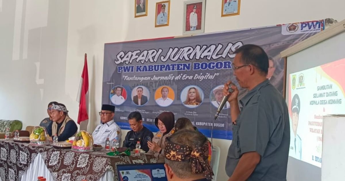 Safari PWI Kabupaten Bogor di Kecamatan Kemang Usung Tema Tantangan Jurnalis di Era Digital