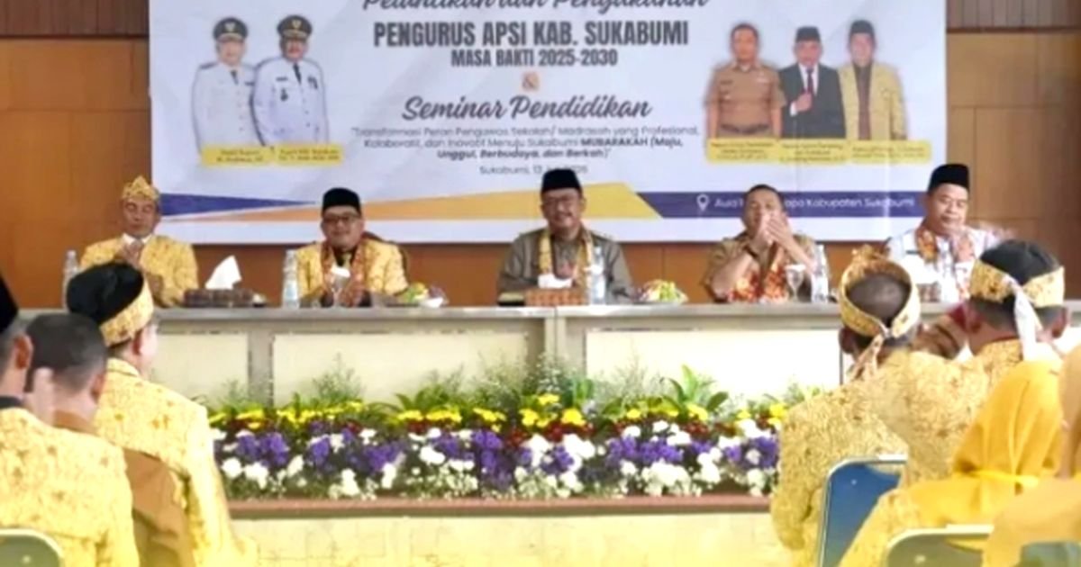 Deden Sumpena Dampingi Bupati Sukabumi Kukuhkan Pengurus APSI 2026–2031, Dorong Inovasi Tingkatkan Mutu Pendidikan