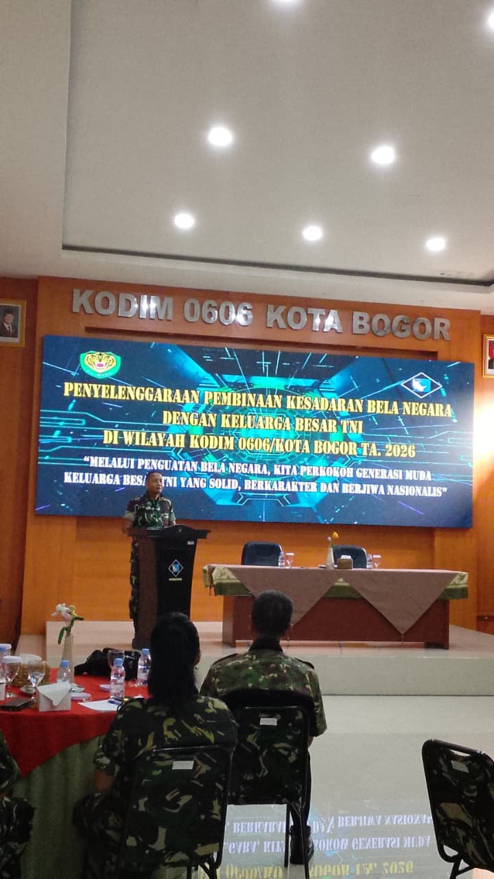 PPM Kota Bogor Ikuti Pembinaan Kesadaran Bela Negara di Makodim 0606/SK