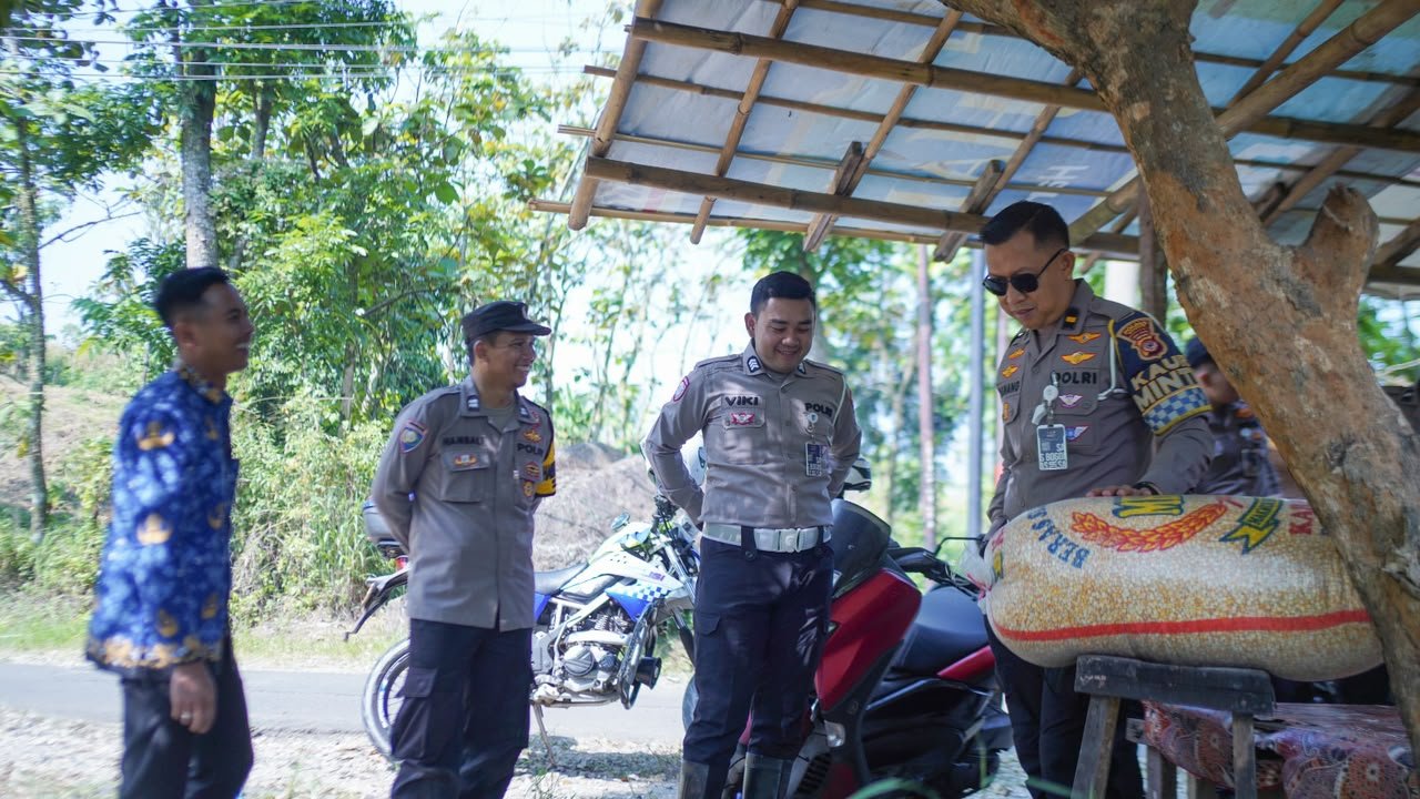 Sat Lantas Polres Bogor Dukung Panen Raya Jagung Serentak, Perkuat Ketahanan Pangan Nasional