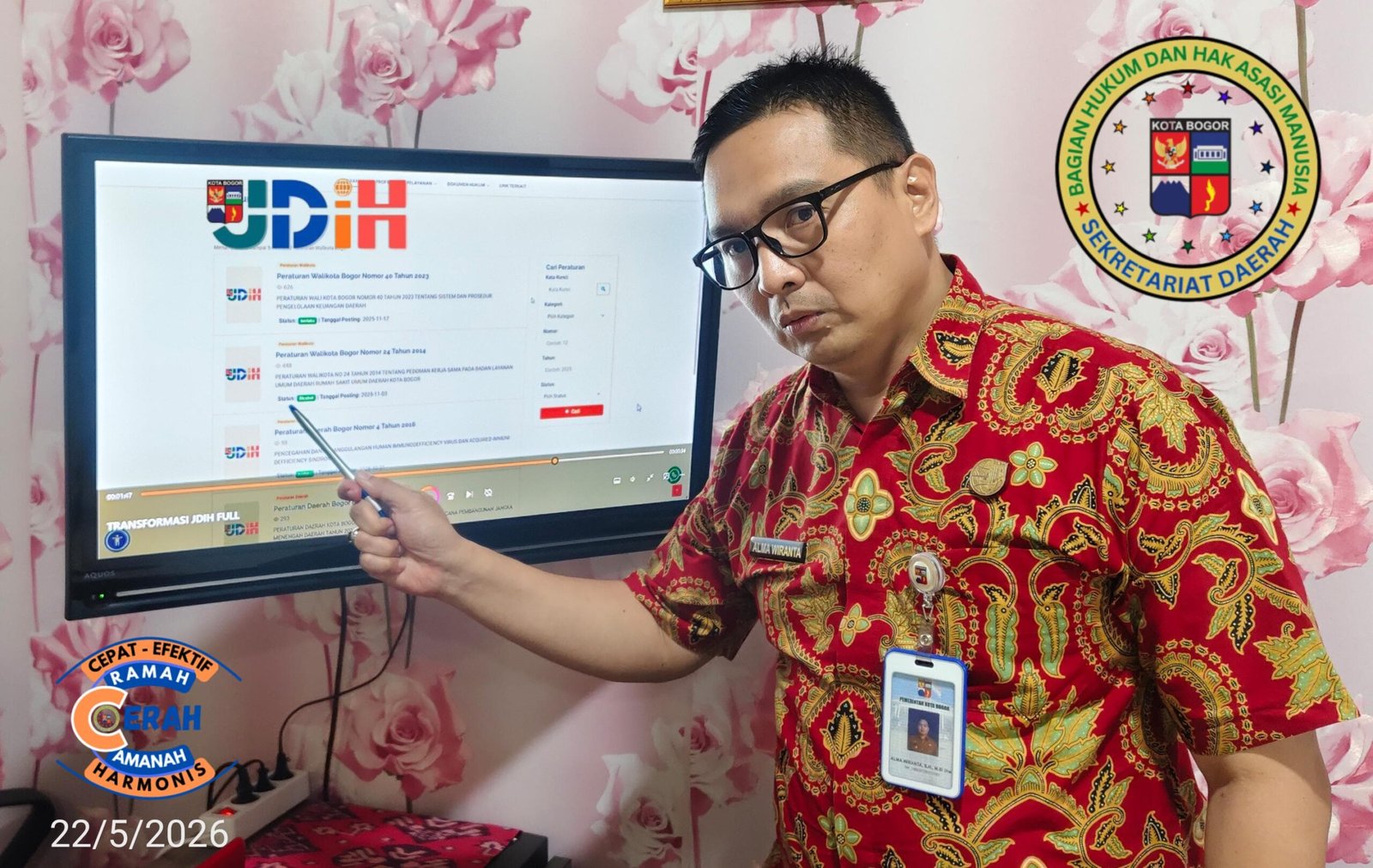 Berpikir Ideal Ditengah Kondisi Dinamis Kota Bogor. Alma Wiranta: Hukum Sebagai Instrumen Pemulihan, Bukan Pembalasan