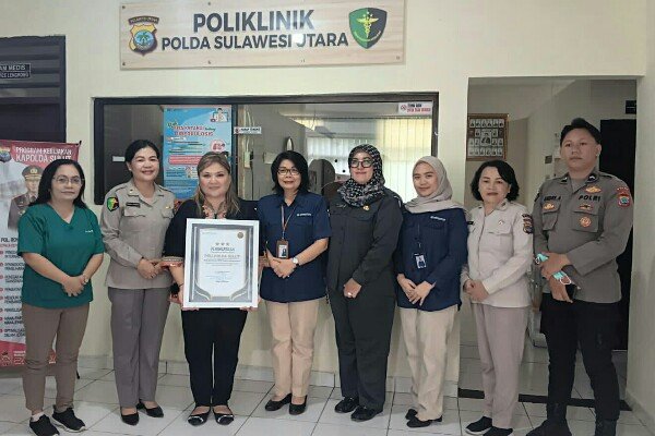 Poliklinik Polda Sulut Raih Penghargaan dari BPJS Kesehatan