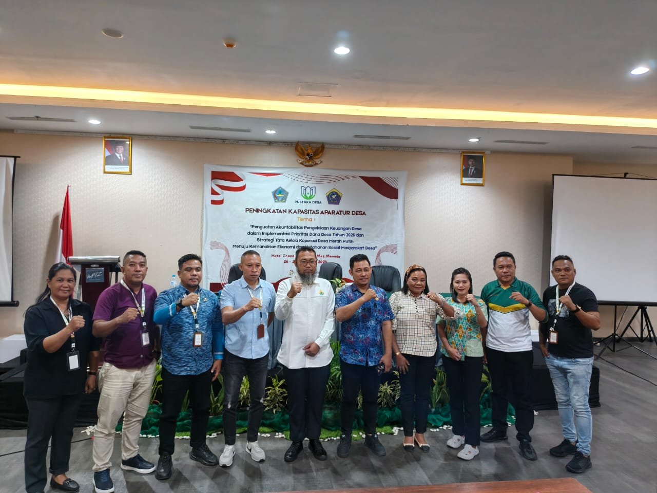 Pemerintah Kampung Dompase Siau Tengah Ikuti Bimtek Peningkatan Kapasitas Aparatur Desa