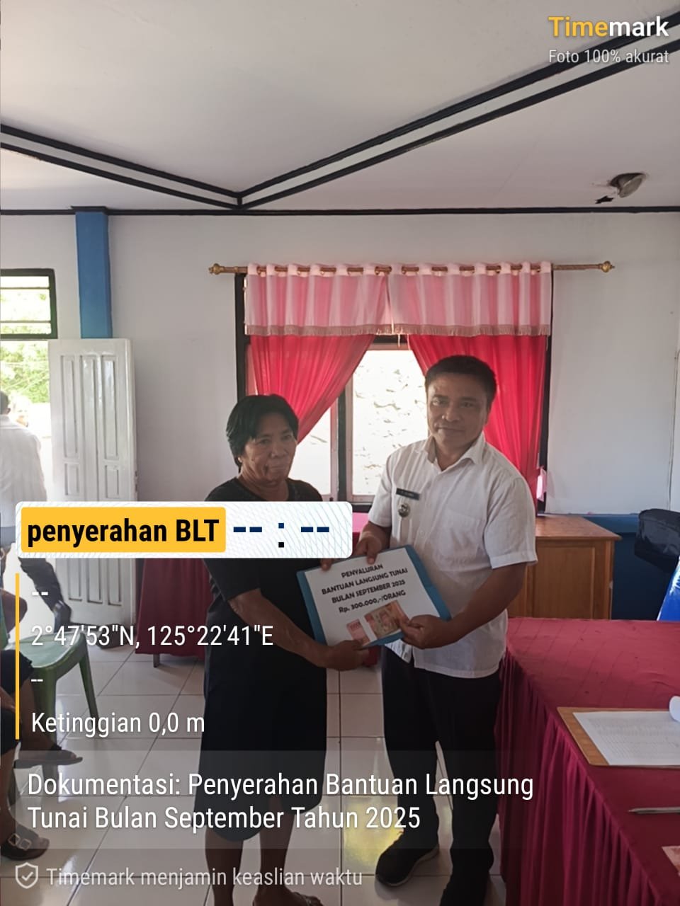 Pemerintah Kampung Kinali Salurkan BLT DD Untuk 35 KPM