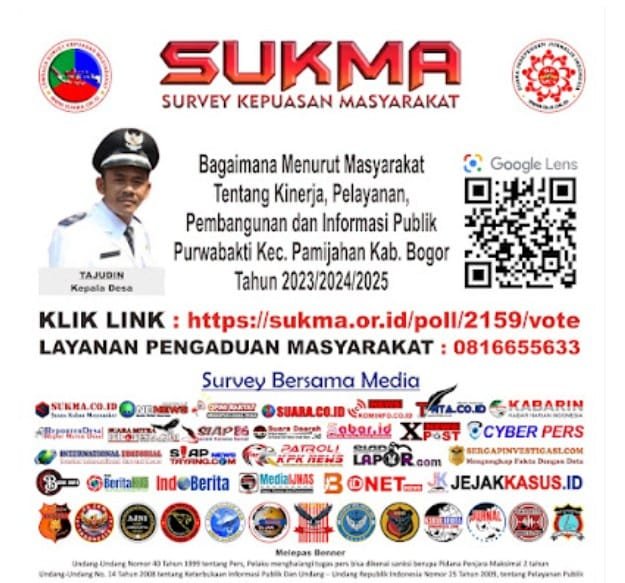 SUKMA Gelar Survey Digital Desa di Kabupaten Bogor, Warga Bisa Lapor Lewat Website! Sukma.or.id