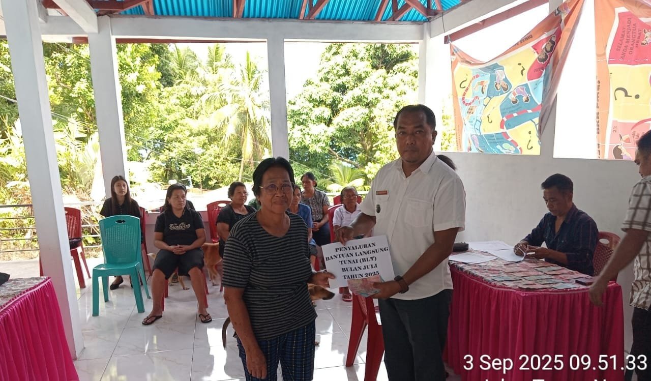 Pemerintah Kampung Winangun Sibarut Serahkan BLT DD Untuk 14 KPM