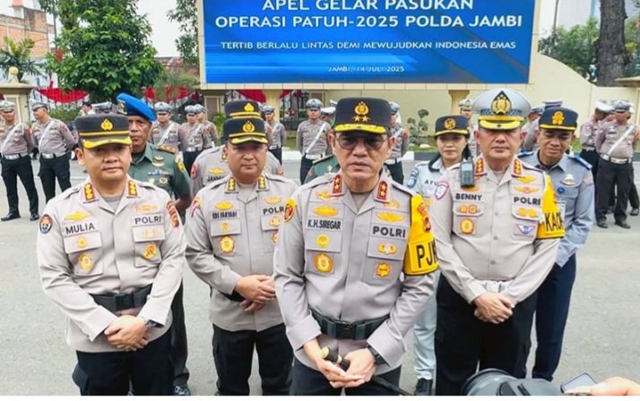 Razia Akan Dimulai, Polda Jambi Gelar Apel Pasukan Operasi Patuh 2025