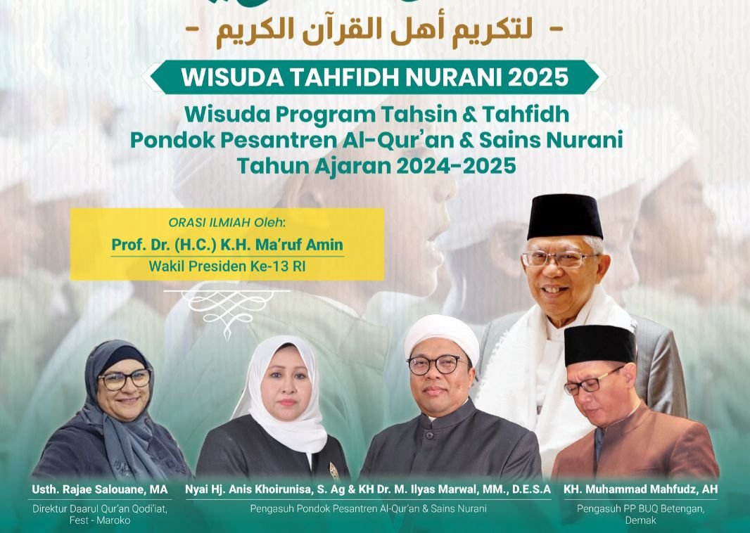 Nurani Jakarta Gelar Wisuda Tahfidz, Dihadiri Wapres RI ke-13