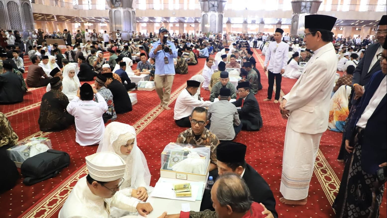 Menag NU Hadiri Nikah Massal 100 Pasangan di Istiqlal