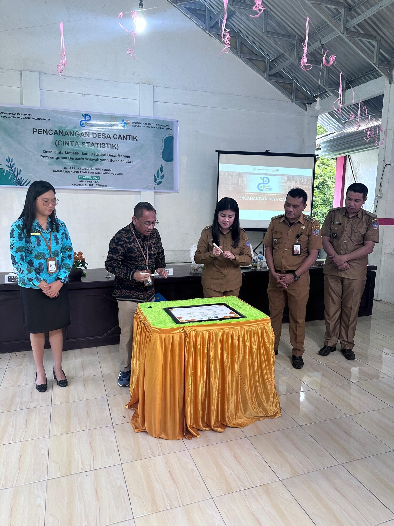 Bupati Sitaro Hadiri Pencanangan Desa Lai sebagai Desa Cantik