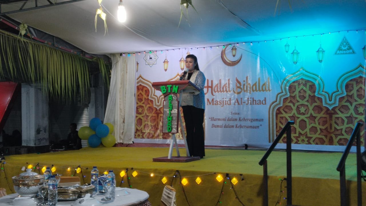 Bupati Sitaro Hadiri Halal Bihalal di Masjid Al Jihad Ulu Siau