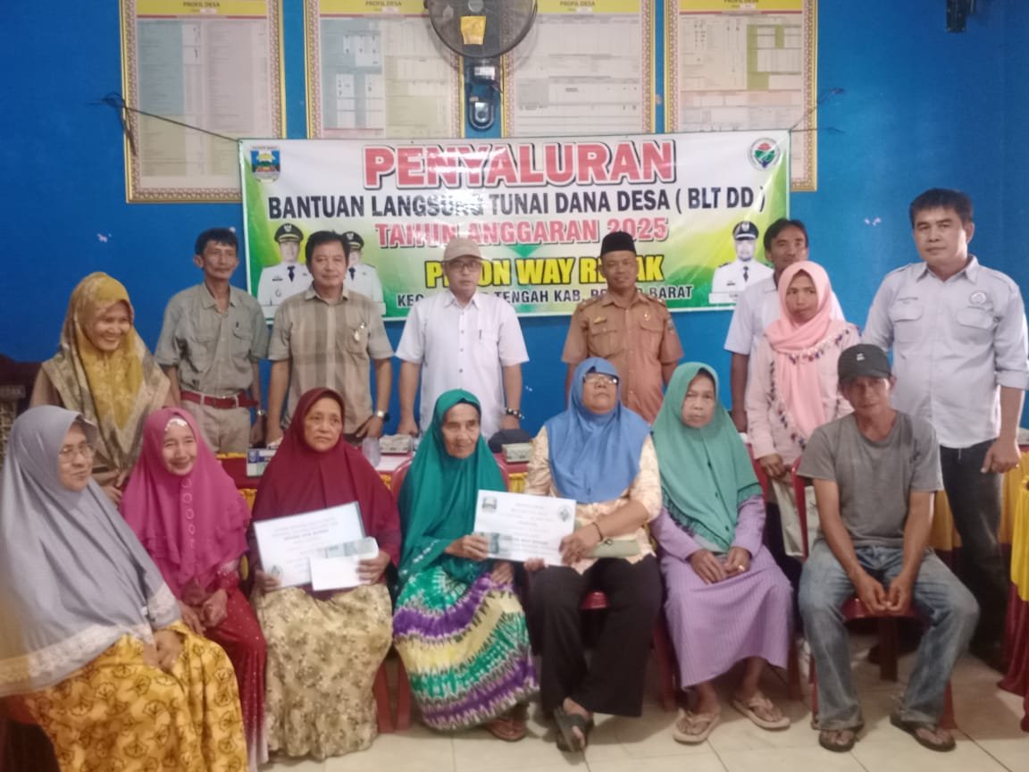 Pemerintah Pekon Way Redak Salurkan BLT-DD Untuk Periode Tiga Bulan Pertama