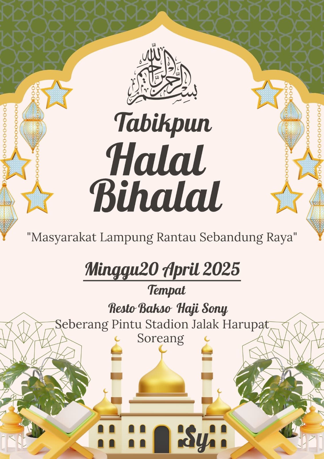 Masyarakat Perantau Asal Lampung se-Bandung Raya Gelar Halal Bi Halal di Soreang. Catat Waktunya!!