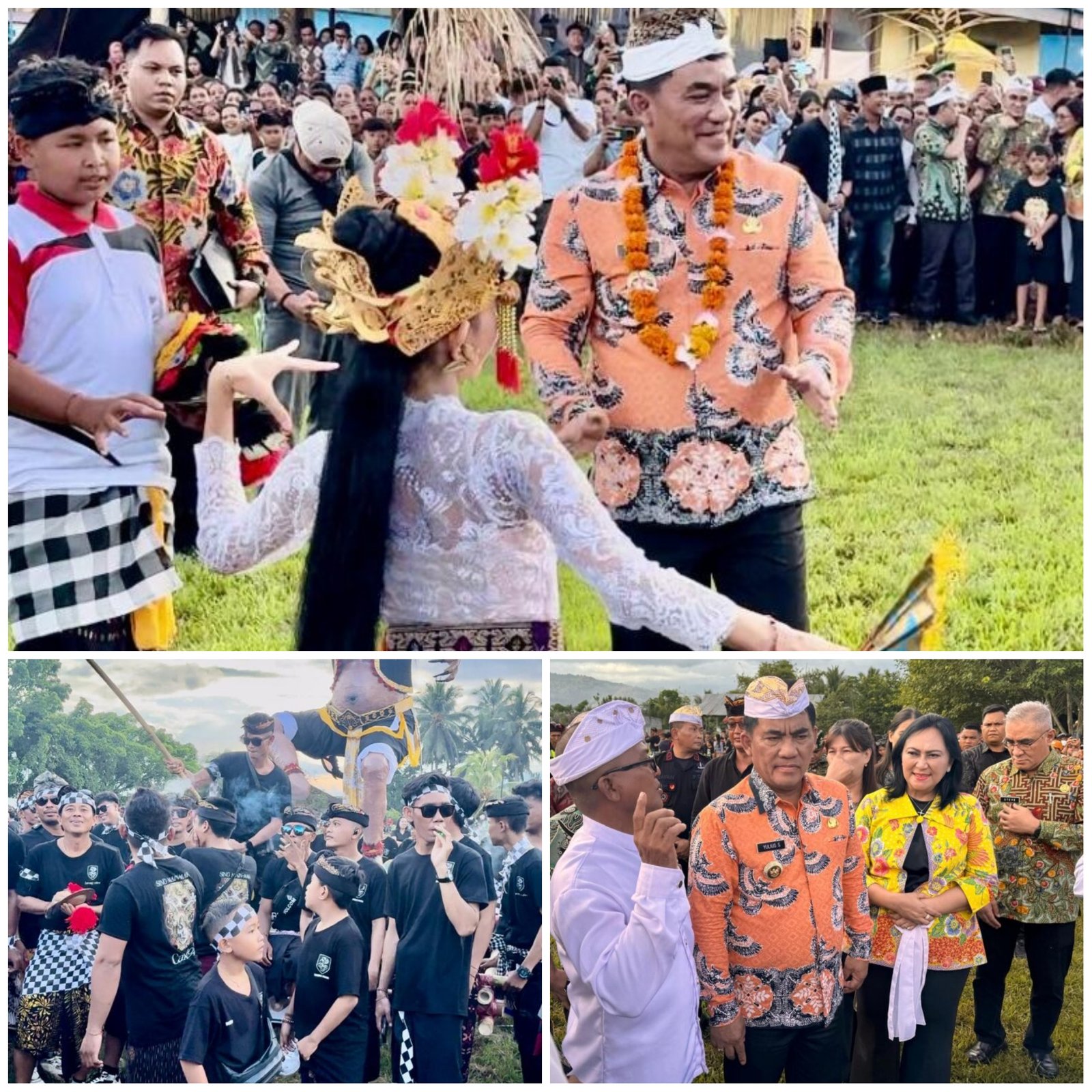 Gubernur Yulius Saksikan Pelepasan Ogoh-ogoh di Bolmong