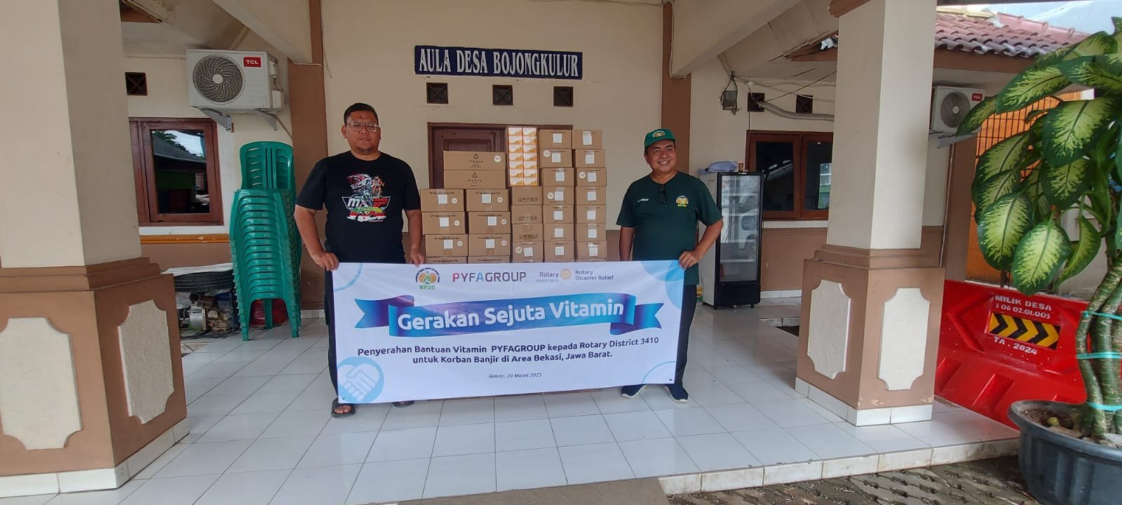 Rotary Kembali Salurkan Bantuan Korban Banjir, KP2C Desak Presiden Segera Normalisasi Sungai Cileungsi