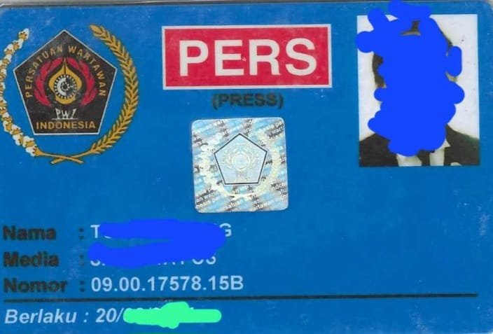 PWI Pusat Cabut KTA PWI Adrianus Pusungunaung