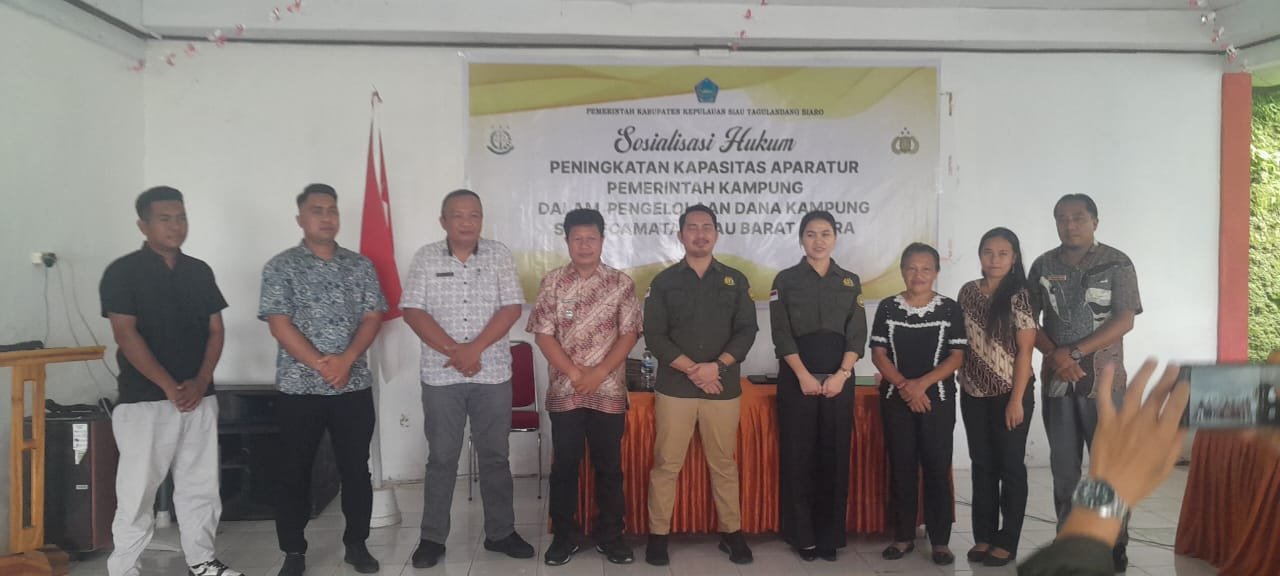 Kejari Sitaro Sosialisasi Hukum Bagi Aparat Kampung Winangun