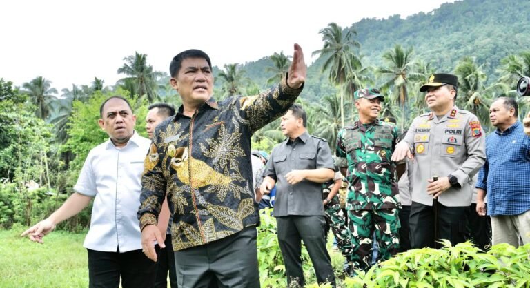 Tingkatkan Akses Pendidikan di Kabupaten Bolmong, Gubernur Sulut Tinjau Area Pembangunan Universitas Islam