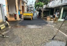 Aspal 2020 Meter Lewat Bankeu, Pemdes Bendungan Ciawi Percantik Jalan